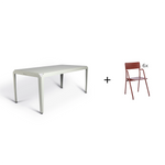 Weltevree® Bended Table 180 cm + 6 Flip-Up Chairs